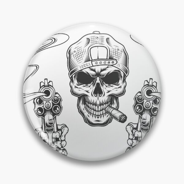 Item preview, skeleton Gun Classic T-Shirt designed and sold by racailleur.