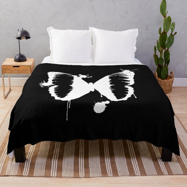Item preview, INK BLOT BUTTERFLY/MOTH WHITE designed and sold by LovelyGames.