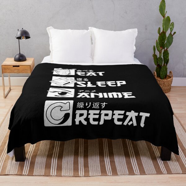 Item preview, Eat Sleep Anime Repeat designed and sold by kukuhivanart.