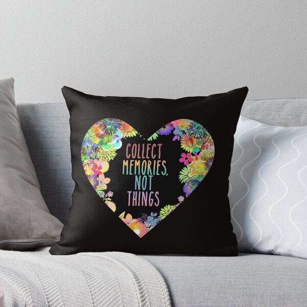 Item preview, Collect Memories Not Things Floral Heart designed and sold by Timeforplay.