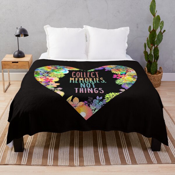 Item preview, Collect Memories Not Things Floral Heart designed and sold by Timeforplay.