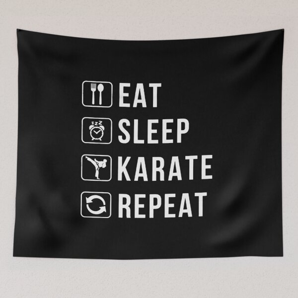 Item preview, Eat Sleep Karate Repeat designed and sold by kukuhivanart.