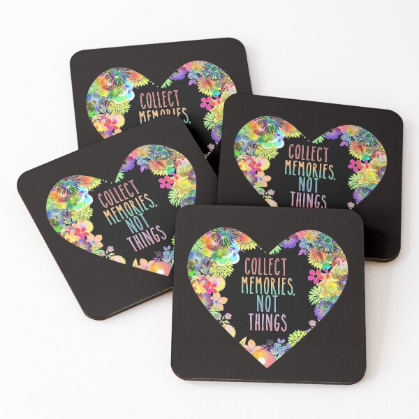 Item preview, Collect Memories Not Things Floral Heart designed and sold by Timeforplay.