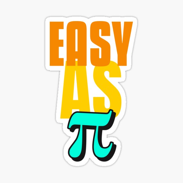 Item preview, Easy as π designed and sold by retro87tee.