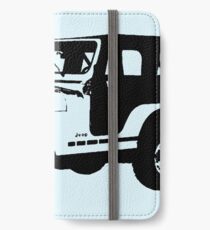Jugendlicher Wolf - Stiles Jeep iPhone Flip-Case/Hülle/Klebefolie