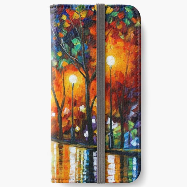 THE LONELINESS OF AUTUMN - Leonid Afremov iPhone Wallet