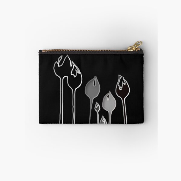 Item preview, Elegant Art Deco wild tulip flowers dancing in the wind - monochrome - black and white designed and sold by Caroline Laursen.