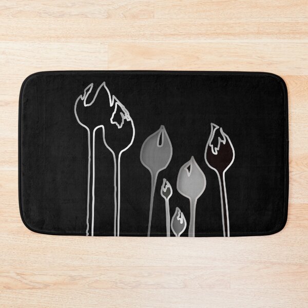 Item preview, Elegant Art Deco wild tulip flowers dancing in the wind - monochrome - black and white designed and sold by Caroline Laursen.