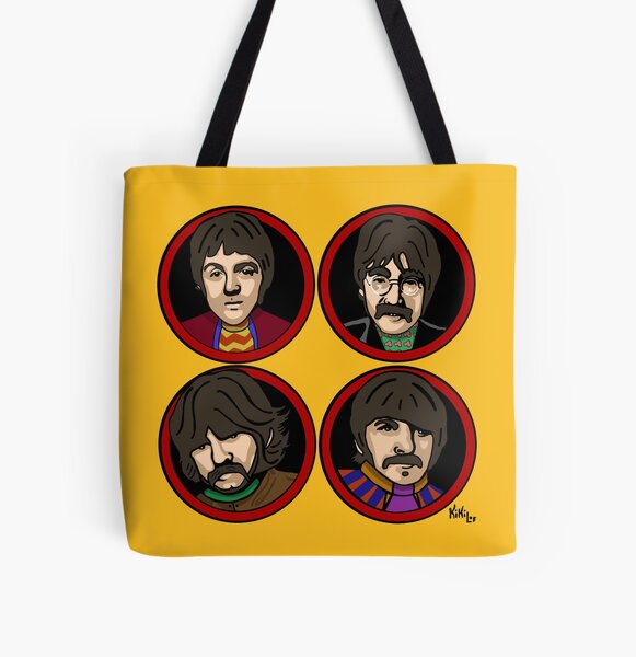 Submarine yellow & red Bolsa estampada de tela