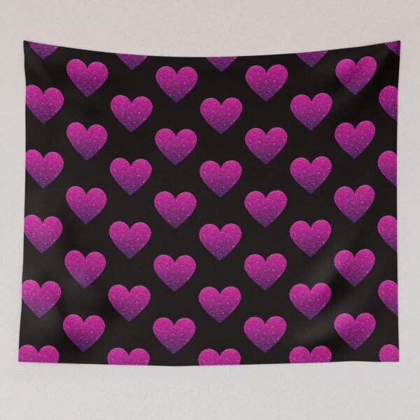 Item preview, Corazón de purpurina sintética Ombre rosa fuerte y púrpura designed and sold by Felicity-K.