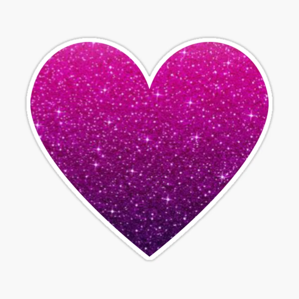 Iridescent Glittery Red, Pink, Purple, Hot Pink Puffy Foam Heart Stickers
