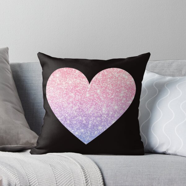 Item preview, Corazón de purpurina sintética Ombre rosa claro y morado designed and sold by Felicity-K.
