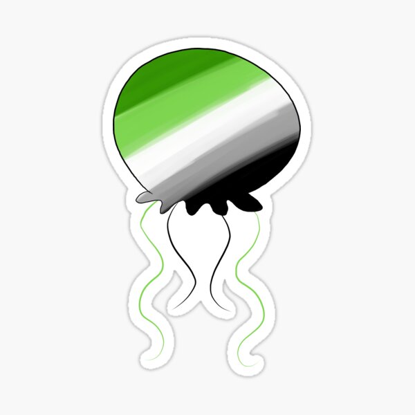 Aromantic Jellyfish Sticker