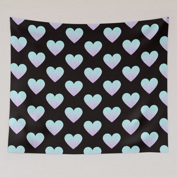 Item preview, Corazón de purpurina sintética Ombre azul claro y morado designed and sold by Felicity-K.