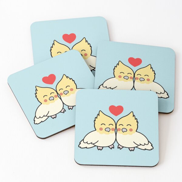 Item preview, Lutino Pearl Cockatiel Love designed and sold by BiscuitSnack.