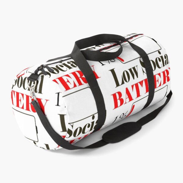 Item preview, LOW SOCIAL BATTERY (RED) designed and sold by Antisocial Creatives.