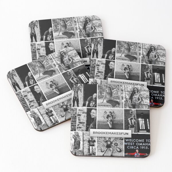 Item preview, Black and white Brookies collage designed and sold by BrookeMakesFun.