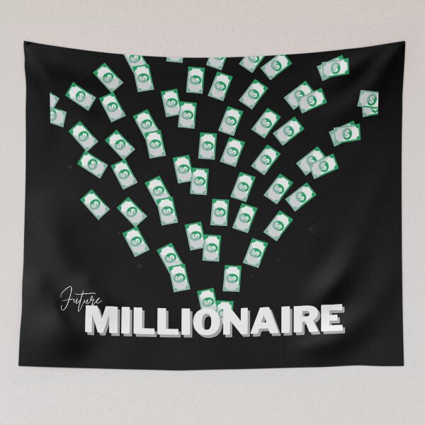 Item preview, Millionaire T-shirt Black And White, Quote, Cash, Money, Funny T-Shirt designed and sold by KananiandKiki.