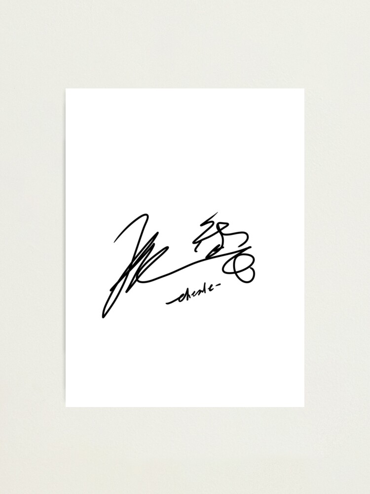 Zhong Chenle Signature - NCT Zhong Chenle Signature - NCT