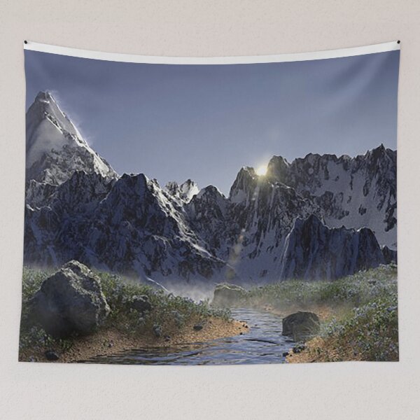 Item preview, Snow covered mountain stream, photo designed and sold by Nostrathomas66.
