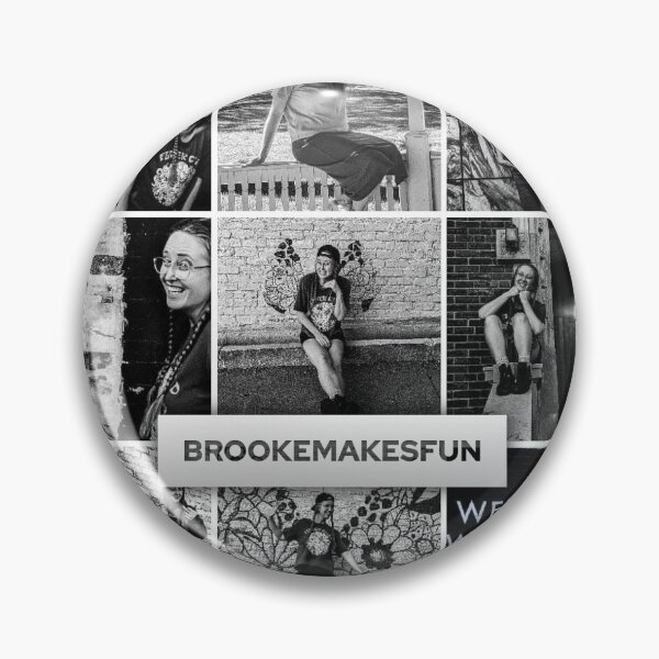 Item preview, Black and white Brookies collage designed and sold by BrookeMakesFun.