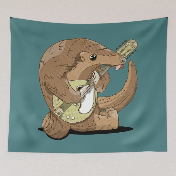 Item preview, Pangolin playing a mandolin designed and sold by piedaydesigns.