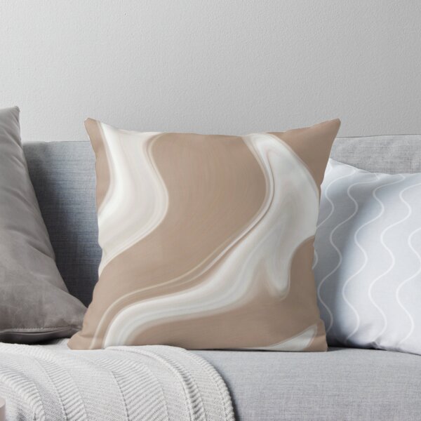 Item preview, Mocca Brown White Marble Liquid Artwork designed and sold by Repayh.