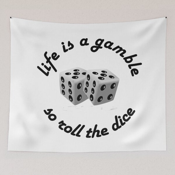 Item preview, life is a gamble designed and sold by rclsivcreative.
