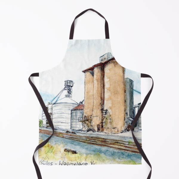 Item preview, Australian Scene - Grain silos at Woomelang, Vic, Aus. designed and sold by Anne Huth.