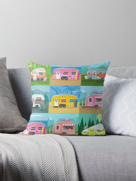 Vista previa del artículo con la obra «Patrón de caravana de remolque de camping», diseñado y vendido por skylove94.