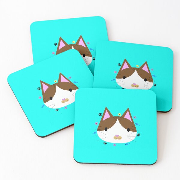 Item preview, Cute White and Brown Cat designed and sold by TheeForestFox Shop.