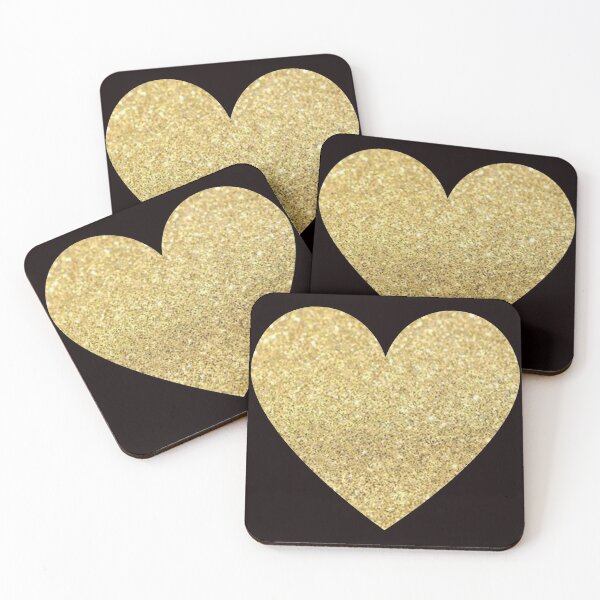 Item preview, Gold Faux Glitter Heart designed and sold by Felicity-K.