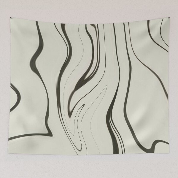 Item preview, Black And White Marble Liquid Artwork designed and sold by Repayh.