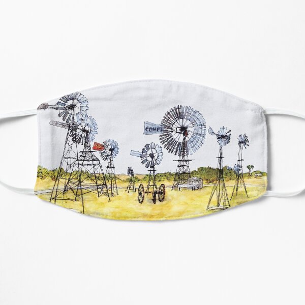 Australian Scene - Windmills - Penong, SA, Aus. Mask