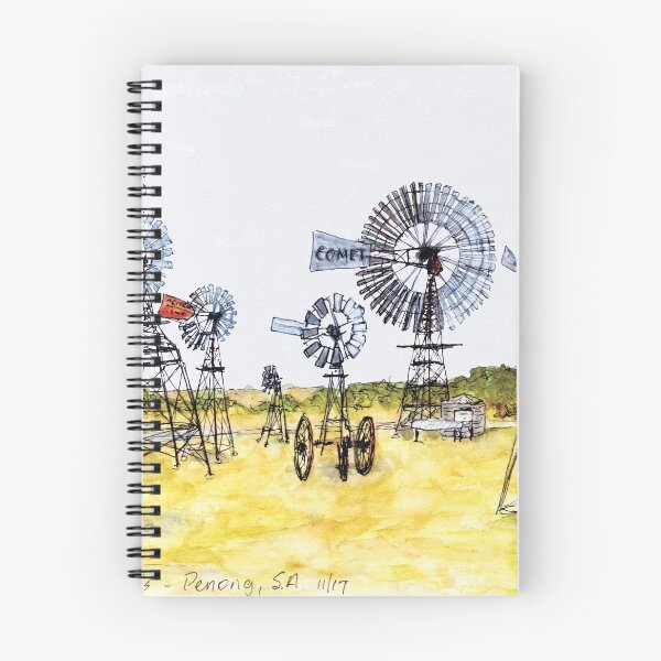 Item preview, Australian Scene - Windmills - Penong, SA, Aus. designed and sold by Anne Huth.