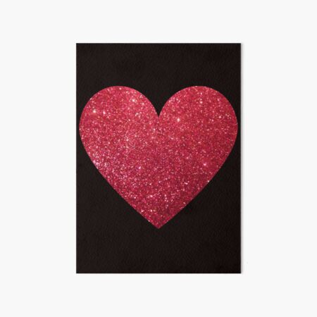 silver glitter hearts Art Print for Sale by chricket