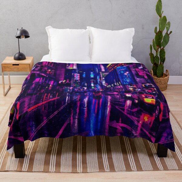 Item preview, City at night cyberpunk style designed and sold by Motivationftp.
