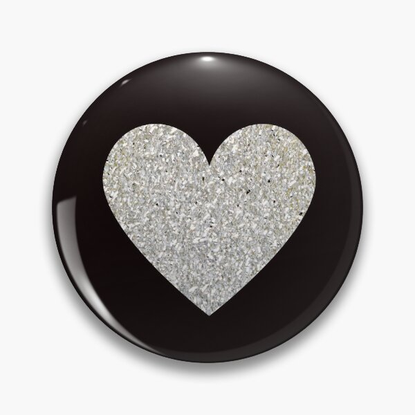 Item preview, Silver Faux Glitter Heart designed and sold by Felicity-K.