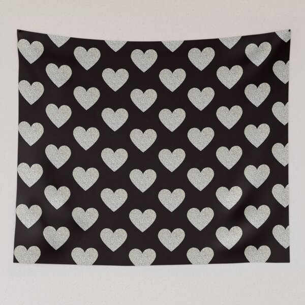 Item preview, Silver Faux Glitter Heart designed and sold by Felicity-K.