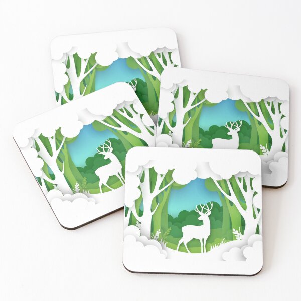 Item preview, Deer Papercutting Template designed and sold by skylove94.