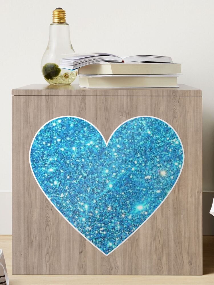 Teal Glittery Heart Canvas Wall Hanging, 8 inches – Ocean Girl Gifts FL