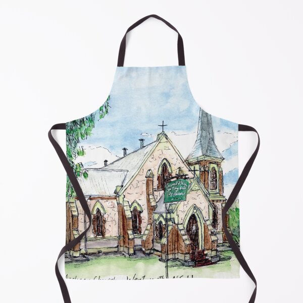 Item preview, Australian Scene - St Johns Anglican Church, Wentworth, NSW, Aus designed and sold by Anne Huth.