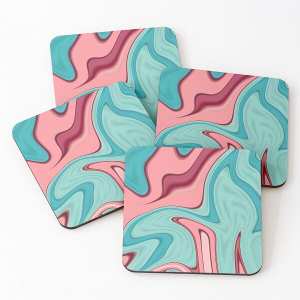 Item preview, Pink Blue Marble Liquid Artwork designed and sold by Repayh.