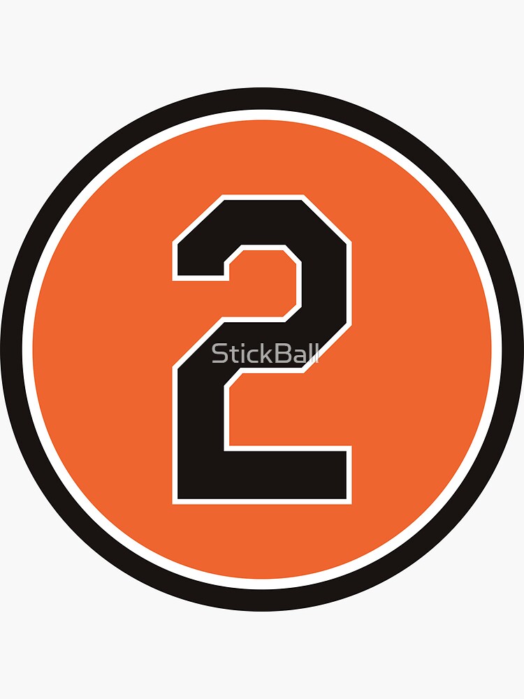 JJ Hardy #2 Jersey Number Sticker for Sale by StickBall