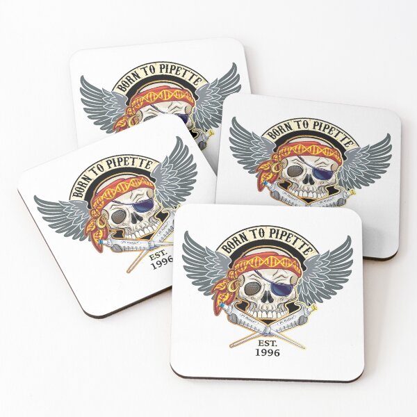 Item preview, BORN TO PIPETTE 1996 - Skull with DNA Headband and Micropipettes designed and sold by Zit-Zat-Zot.