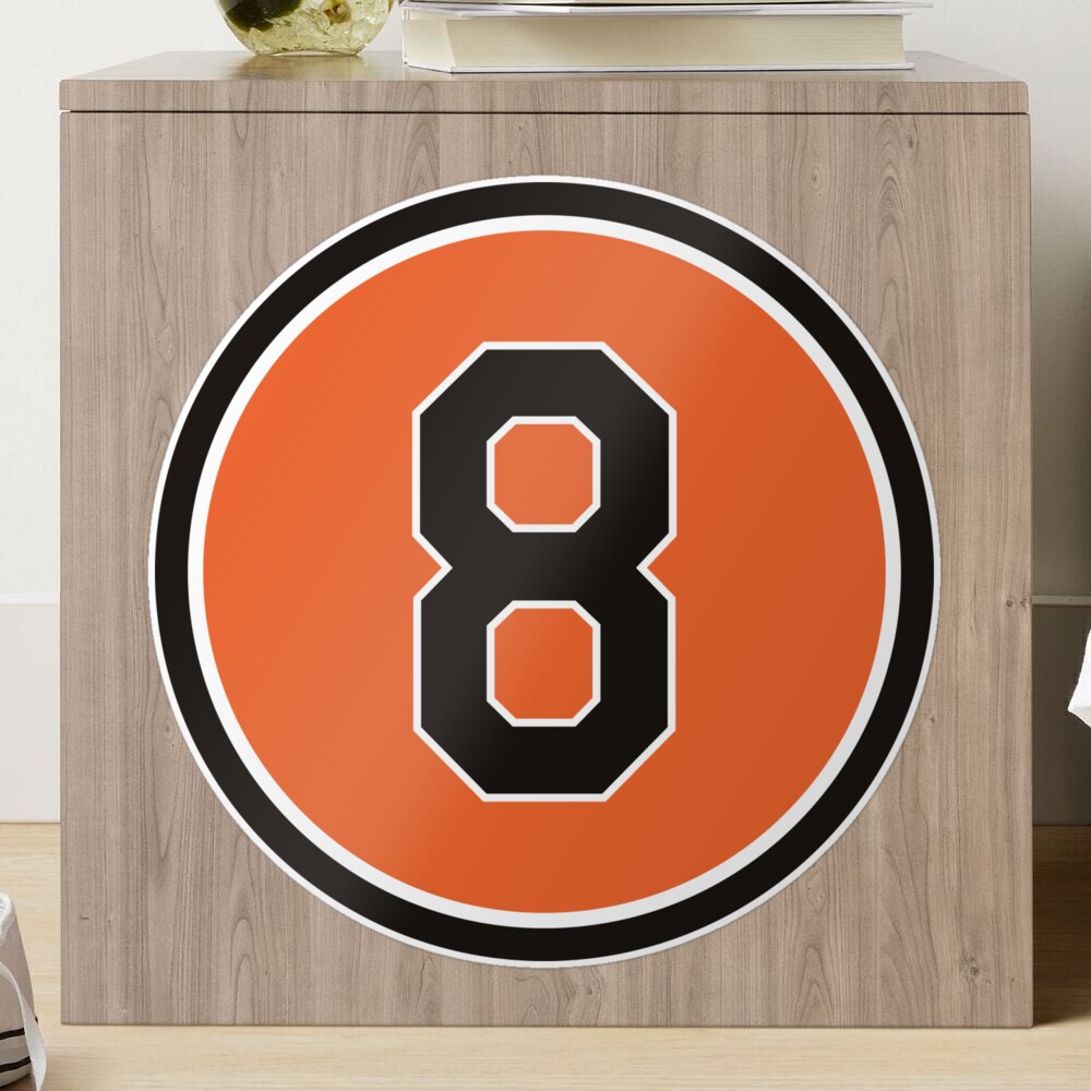 Cal Ripken Jr. #8 Jersey Number Sticker for Sale by StickBall