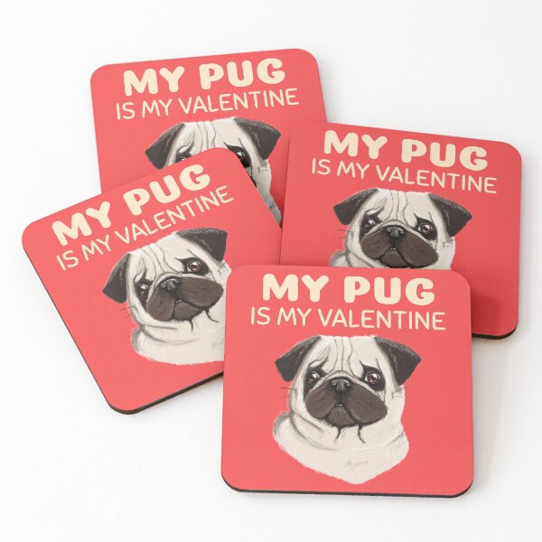 Item preview, My Pug Is My Valentine designed and sold by Wachi-A.