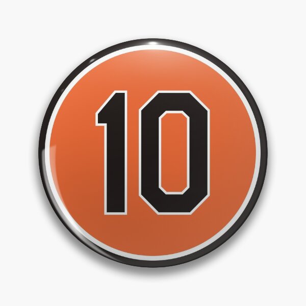 Item preview, Adam Jones #10 Jersey Number designed and sold by StickBall.