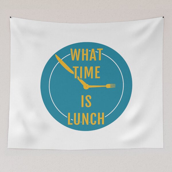 Item preview, What Time is Lunch - Dinnerware designed and sold by TKsTees.