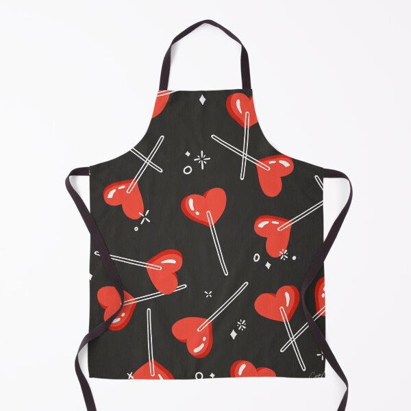 Item preview, Heart Lollipops – Charcoal designed and sold by Cat Coquillette.